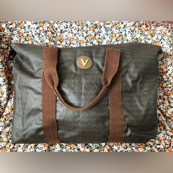 Mario Valentino XL Nylon Duffel Bag - Picture 1 of 13